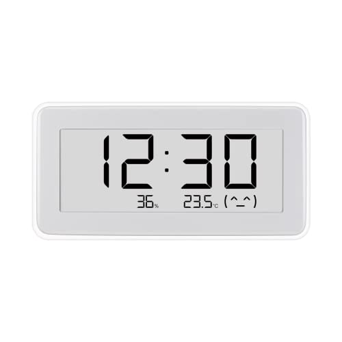 Xiaomi Temperature and Humidity Monitor Clock - Reloj con control de temperatura y humedad, pantalla de tinta electrónica, conectividad inteligente, blanco (Versión ES + 3 años de garantía)