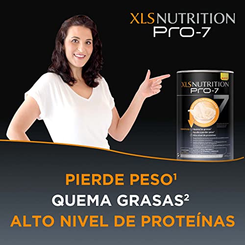 XLS Medical Nutrition Pro-7 Batido Sustitutivo, Ayuda a Perder Peso y Tonifica, Óptimo Nivel de Proteínas, Sabor Vainilla Limón, Sin Gluten, Sin Lactosa