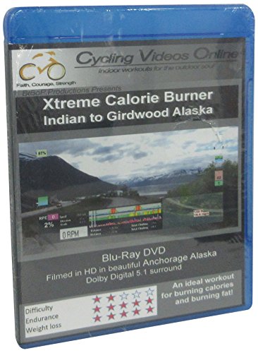 Xtreme Calorie Burner! Indian to Girdwood.BLU_RAY EDITION Virtual Indoor Cycling Training / Spinning Fitness and Weight Loss Videos [Blu-ray]