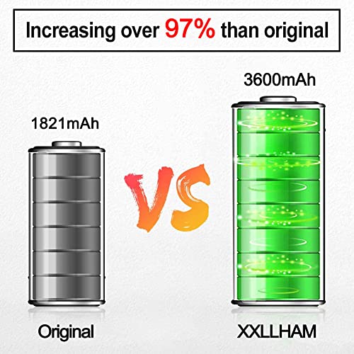 XXLLHAM Batería para iPhone 8 (A1863, A1905, A1906) 3600mah Alta Capacidad Batería de Reemplazo con Kits de Herramientas de reparación Cinta Adhesiva, 2 Años de Garantía