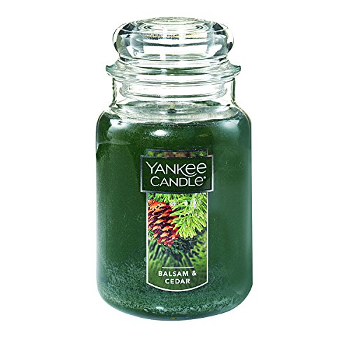 Yankee Candles Balsam & Cedar - Vela 600 g, abeto y cedro, color: verde