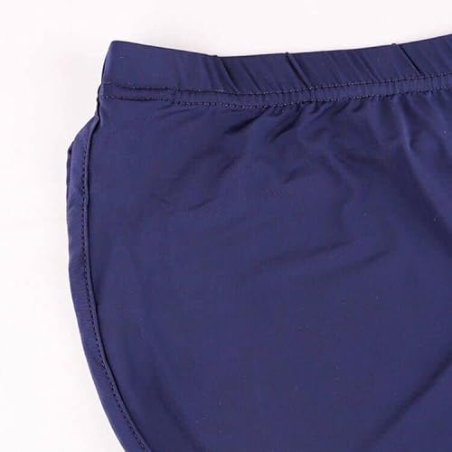 Ychnaim Pantalones Cortos de Cintura Baja Masculinos Pantalones Cortos de Boxeo Casual exóticos Color Azul Marino Size L