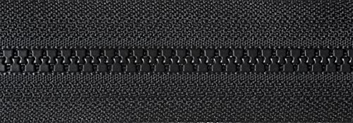 YKK Cremallera reversible, n.º 580, color negro, 66 cm de longitud