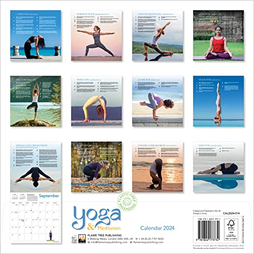 Yoga & Meditation Wall Calendar 2024 (Art Calendar)