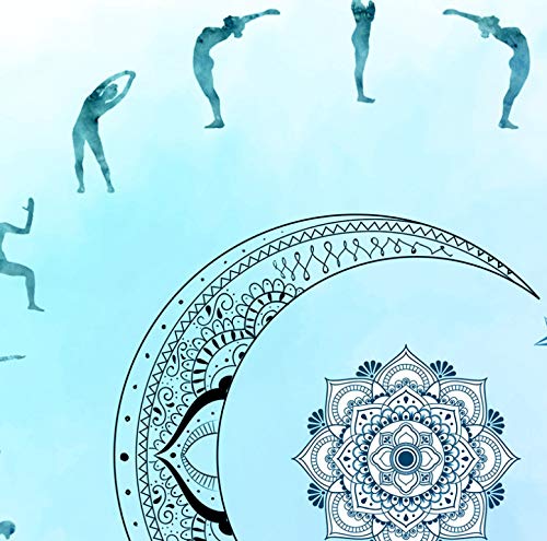 Yoga Saludo al sol y saludo a la luna Carteles e impresiones celestiales Estudio de yoga Decoración de arte de pared Arte de regalo de yoga Pintura de lienzo 2 piezas 40 * 60 cm * 2 sin marco