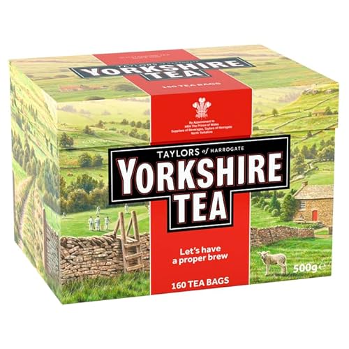 Yorkshire Tea - Té Inglés con Cuerpo - Comercio Ético, Origen Sostenible - 160 Bolsitas
