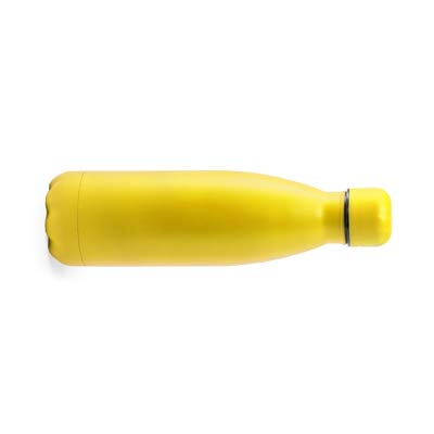 YOSTIC Botella de Agua Personalizada con Nombre. Bidón Gran Capacidad. 790ml. IMPRESIÓN Directa EN LA Botella. Bote de Aluminio (Amarilla)