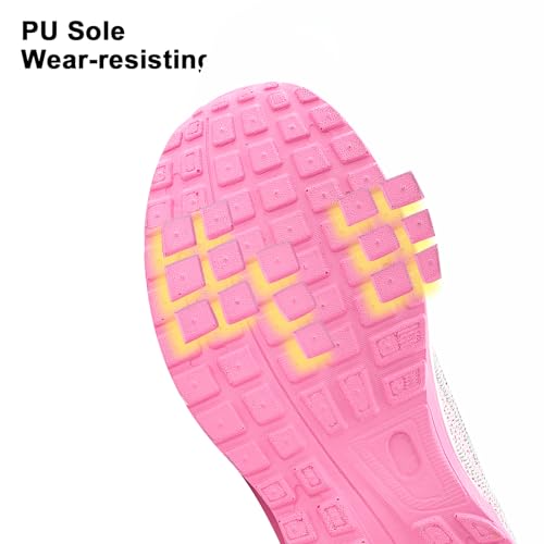 Zapatillas de Running Mujer Ligero Deportivas Zapatos Zapatillas de Running Transpirables Gimnasio Sneakers Casual Deportivas Rosa EU 39