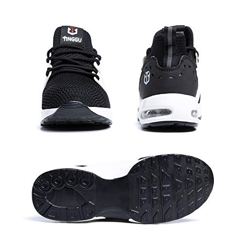 Zapatos de Seguridad para Hombre Mujer Zapatos de Trabajo Calzado de Seguridad Zapatillas Seguridad S2 S1 S3 Puntera de Acero D Negro Blanco Tamaño 38