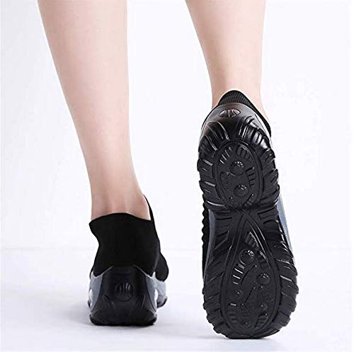 Zapatos de Trabajo Muy cómodos para Trabajos de hostelería y no resbalan-UniseZapatos Casuales Muy cómodos-Unisex-adultox-Adulto (37 EU, Negro)