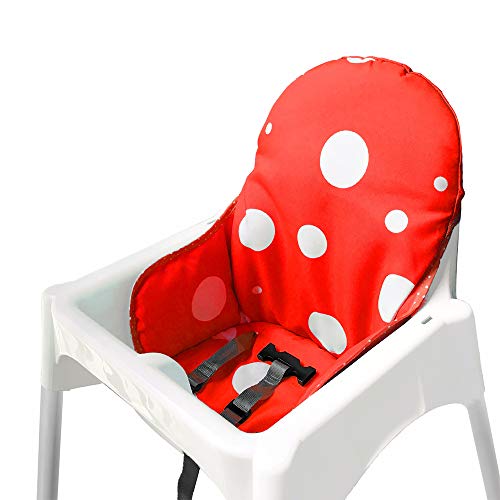 ZARPMA bebe Cojines para de Ikea Antilop Trona ,Lavable, Plegable, Silla Alta Cojines para Bebé