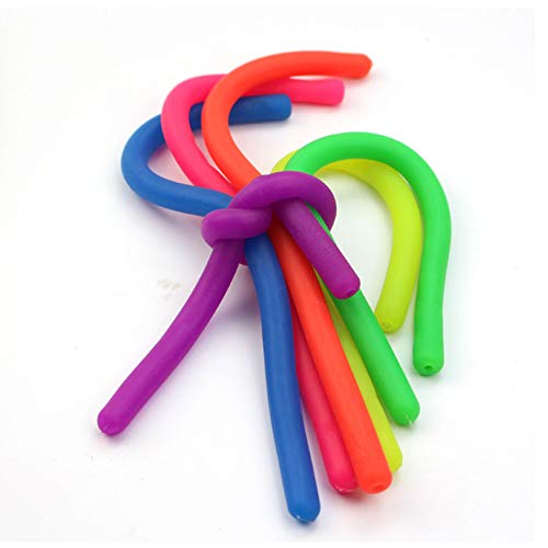 Zayin Cuerda elástica para fideos fidget / juguetes sensoriales (BPA/ftalato/látex) se estira de 10 pulgadas a 8 pies