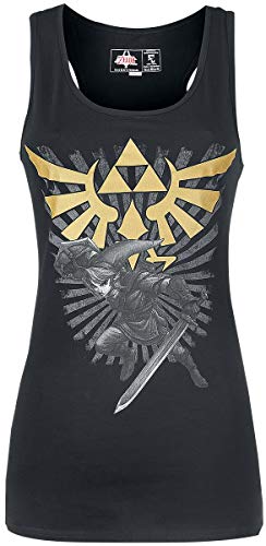 Zelda - Camiseta nadadora - Link con Master - mujer - negro - L
