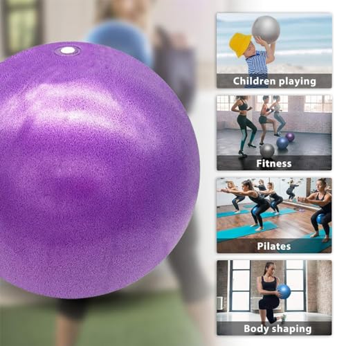 ZKGYUS Pelota Pilates 25cm Softball Pilates Pequeña Pelota de Ejercicios de Yoga y Pilates de 9,8 Pulgadas para Entrenamiento de Equilibrio de Estabilidad para Entrenamiento de núcleo