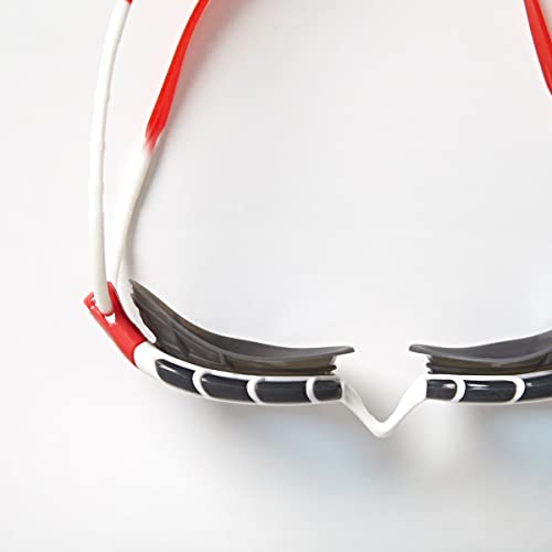 Zoggs Predator, Gafas De Natación Unisex Adulto, Blanco/rojo/tinte, Regular