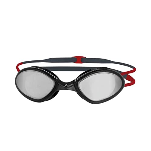 Zoggs Tiger - Gafas de natación para adultos, protección UV, correas de ajuste rápido, lentes de natación sin niebla, gafas adultos, ultra ajuste, protección solar de lente de titanio