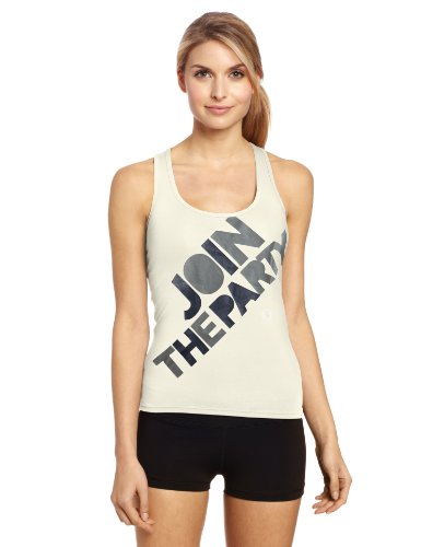 Zumba Fitness - Camiseta de Tirantes para Mujer Blanco Buff Talla:Small