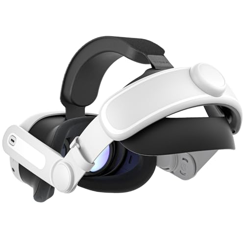 Zybervr Correa Elite Accesorios Compatible con Meta Oculus Quest 3, VR Auricular Correa de Cuero de PU Mejorado Más Ancho y Más Grueso